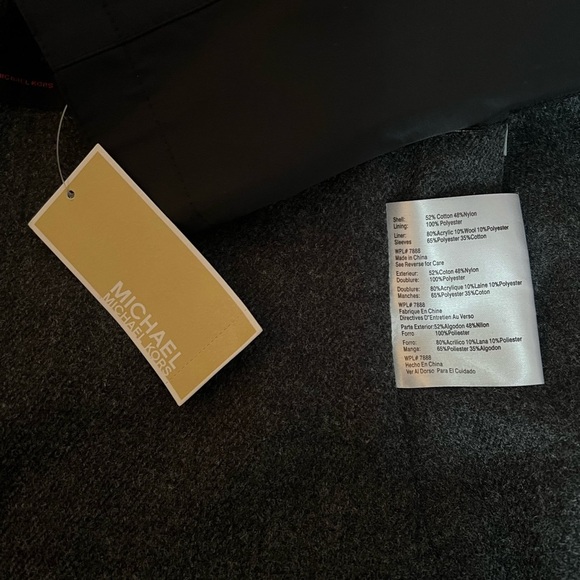 🆕Michael Kors Womens Rain Trench Coat Black, Removable Liner Belted Size M - Picture 3 of 9